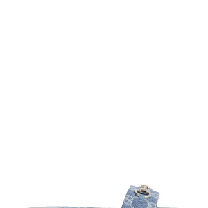 Jacquard Denim Slides