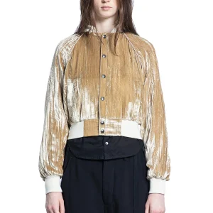 Arya Bomber in Froissé Velvet