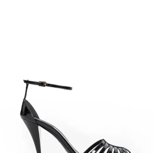 Cage Sandals in Patent Leather
