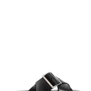 Petal Belt flat sandal in vegetable-tanned calfskin