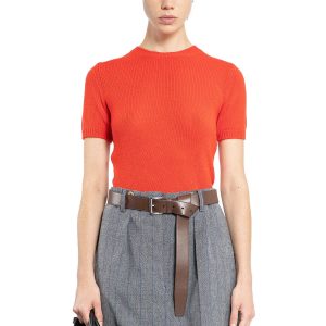 Short Sleeve Cashmere Sweater