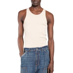 Ribbed Jersey Tank Top
